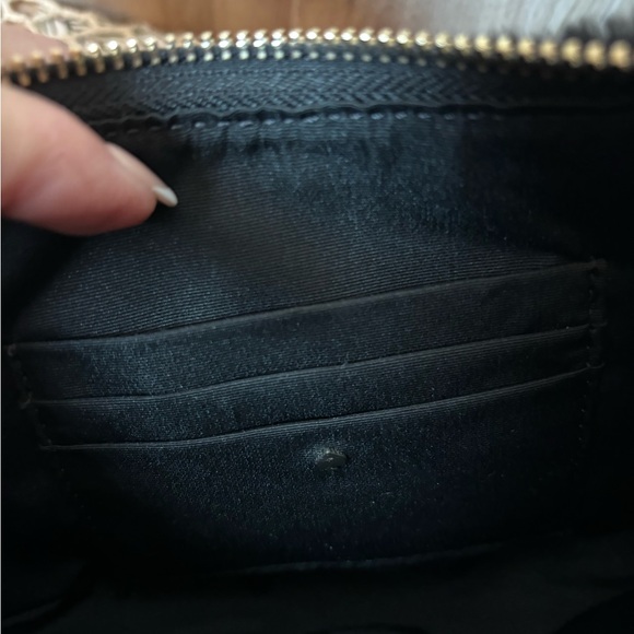 Kate Spade Smile Crescent Elegant Black Faux Fur Shoulder Bag - Picture 6 of 8